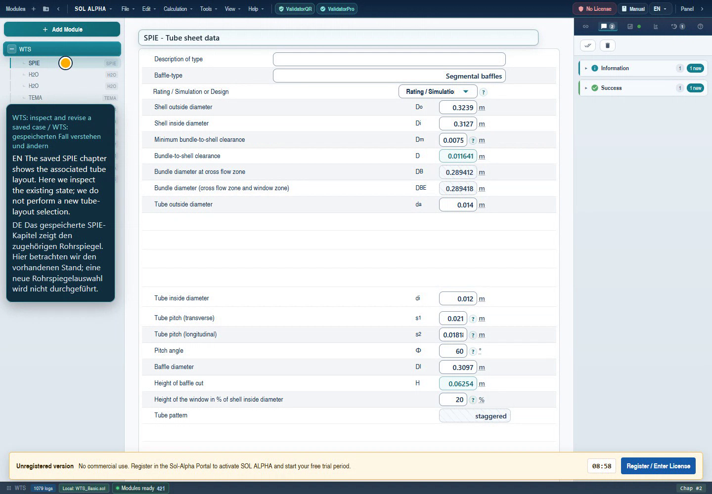 SPIE child: inspect transferred layout data