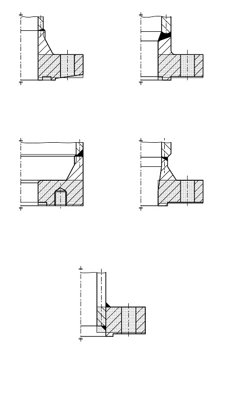 Technical diagram: Flanges and their joints