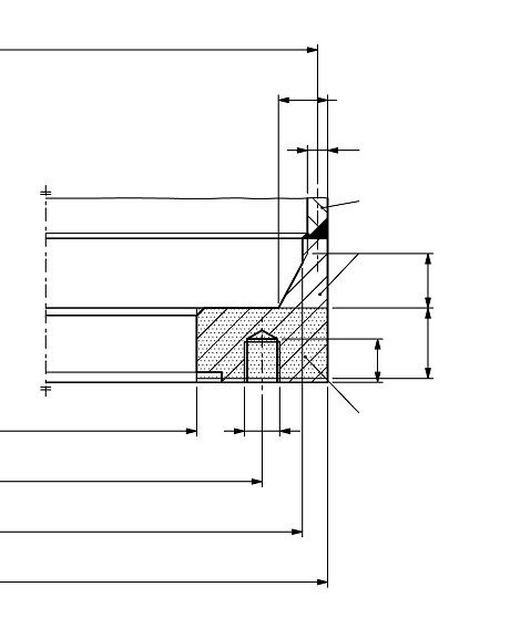 Technical diagram: Flanges and their joints