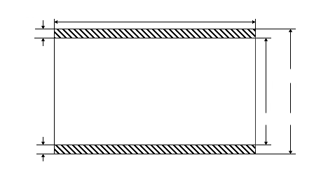 Technical diagram: Cylindrical shells under internal pressure