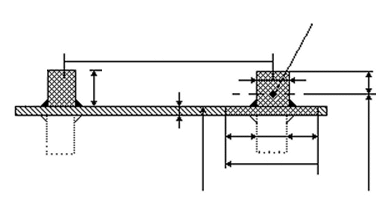 Technical diagram: Cylindrical shells with expansion joints under external pressure