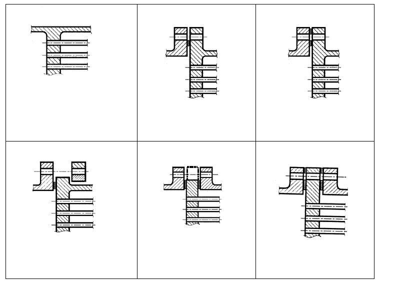 Technical diagram: Fixed tubesheets