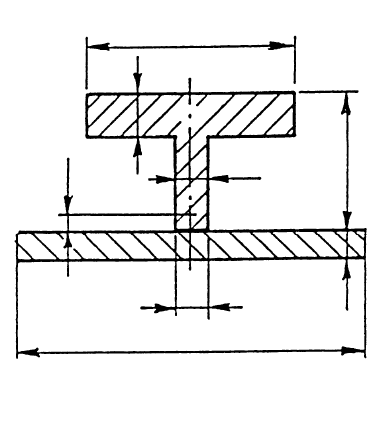 Technical diagram: Horizontal vessels on ring supports