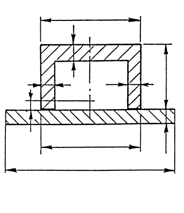 Technical diagram: Horizontal vessels on ring supports