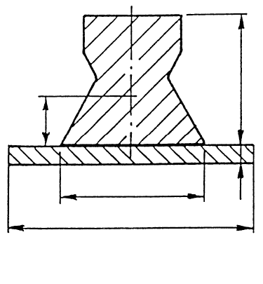 Technical diagram: Horizontal vessels on ring supports