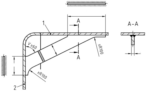 Technische Darstellung: Eckanker