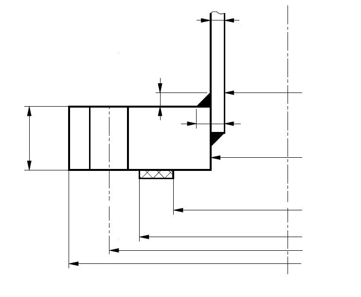 Technical diagram: Flanges