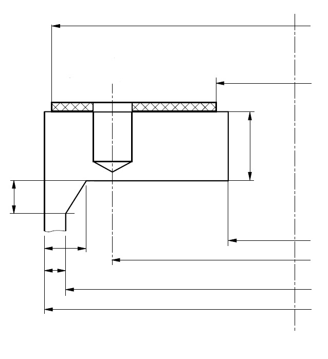 Technical diagram: Flanges