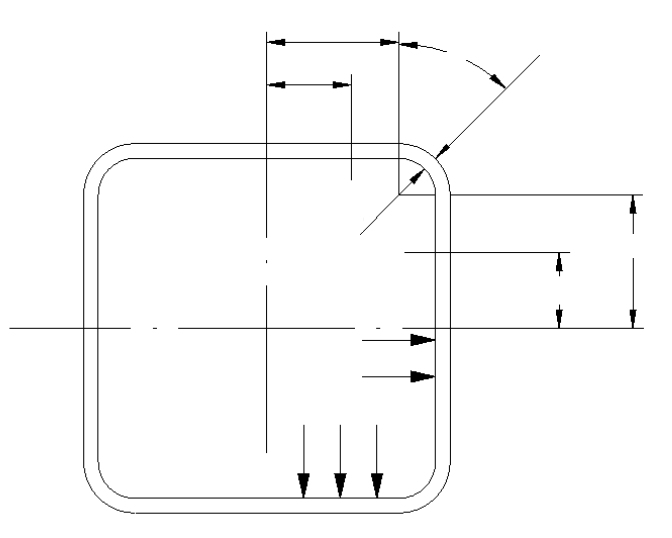 Technical diagram: Rectangular pressure vessels