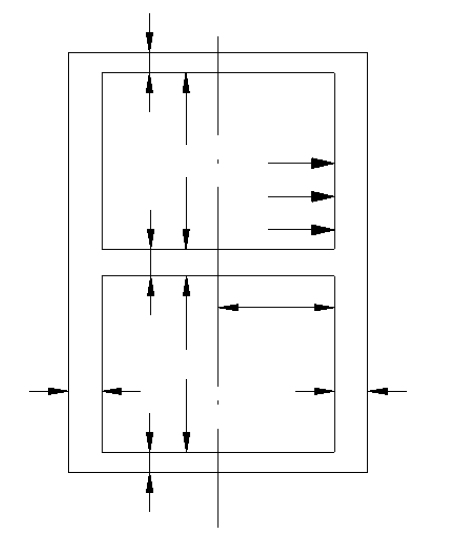 Technical diagram: Rectangular pressure vessels