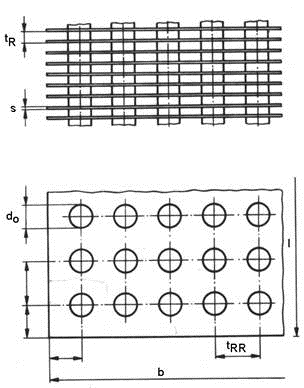 Technical diagram: Heat transfer on finned tubes