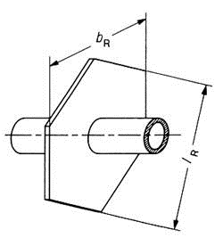 Technical diagram: Heat transfer on finned tubes