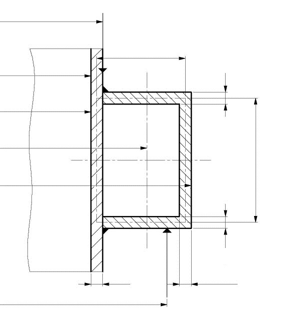 Technical diagram: Vessels with ring support