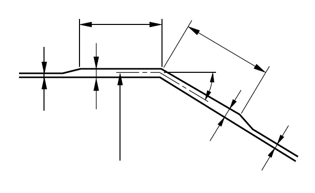Technical diagram: Cone-cylinder intersections under internal pressure