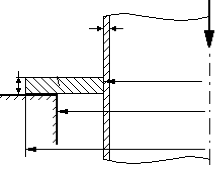 Technical diagram: Support rings