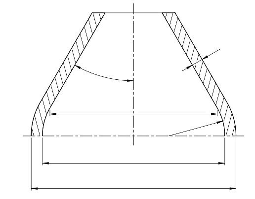 Technical diagram: Elliptical heads under internal pressure