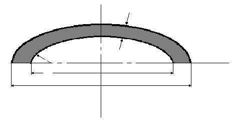 Technical diagram: Formed heads pressure under external pressure