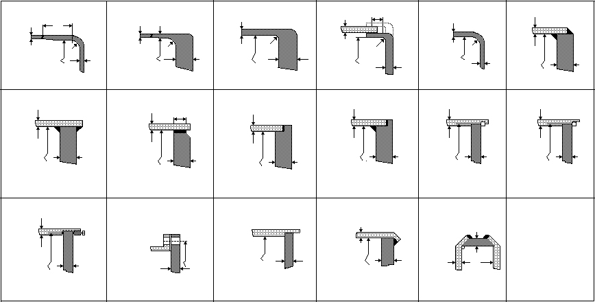 Technical diagram: Unstayed flat heads and covers