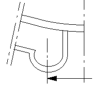 Technical diagram: Knuckles on jacketed vessels